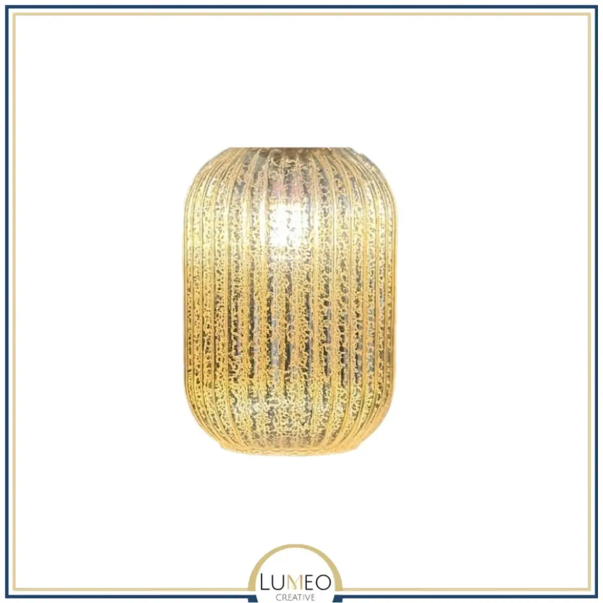 Abat jour en verre style Vintage | CRISTALI A / Gold édition