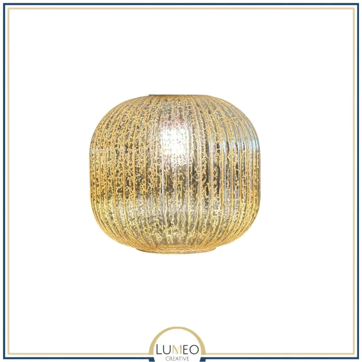 Abat jour en verre style Vintage | CRISTALI B / Gold édition