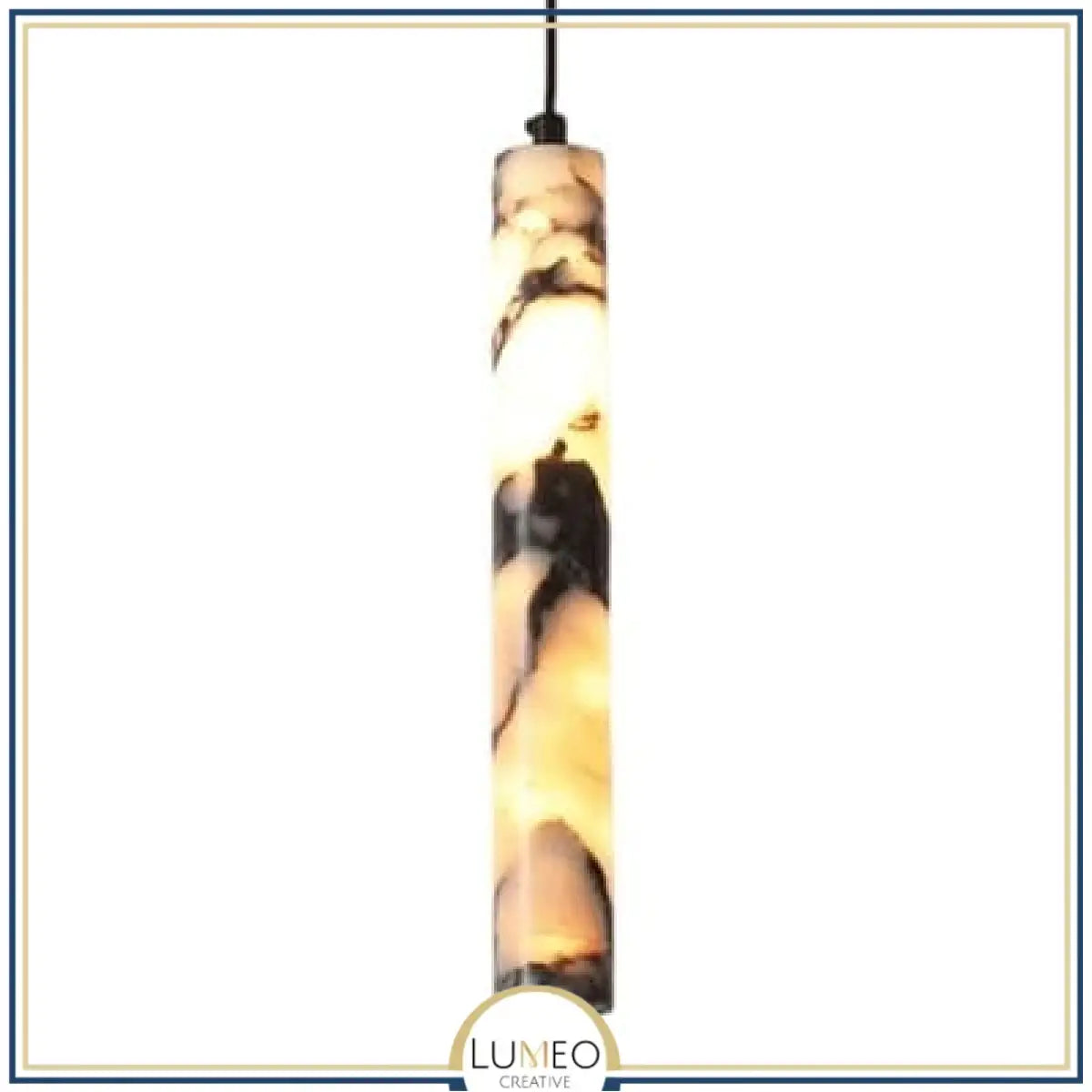 Abat jour | Suspension cylindrique en marbre Luminaire chic & élégant 1.8 m