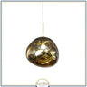 Abat jour | Suspension en verre soufflé style boule de lave Création modulable 15 cm / Champagne / Verre