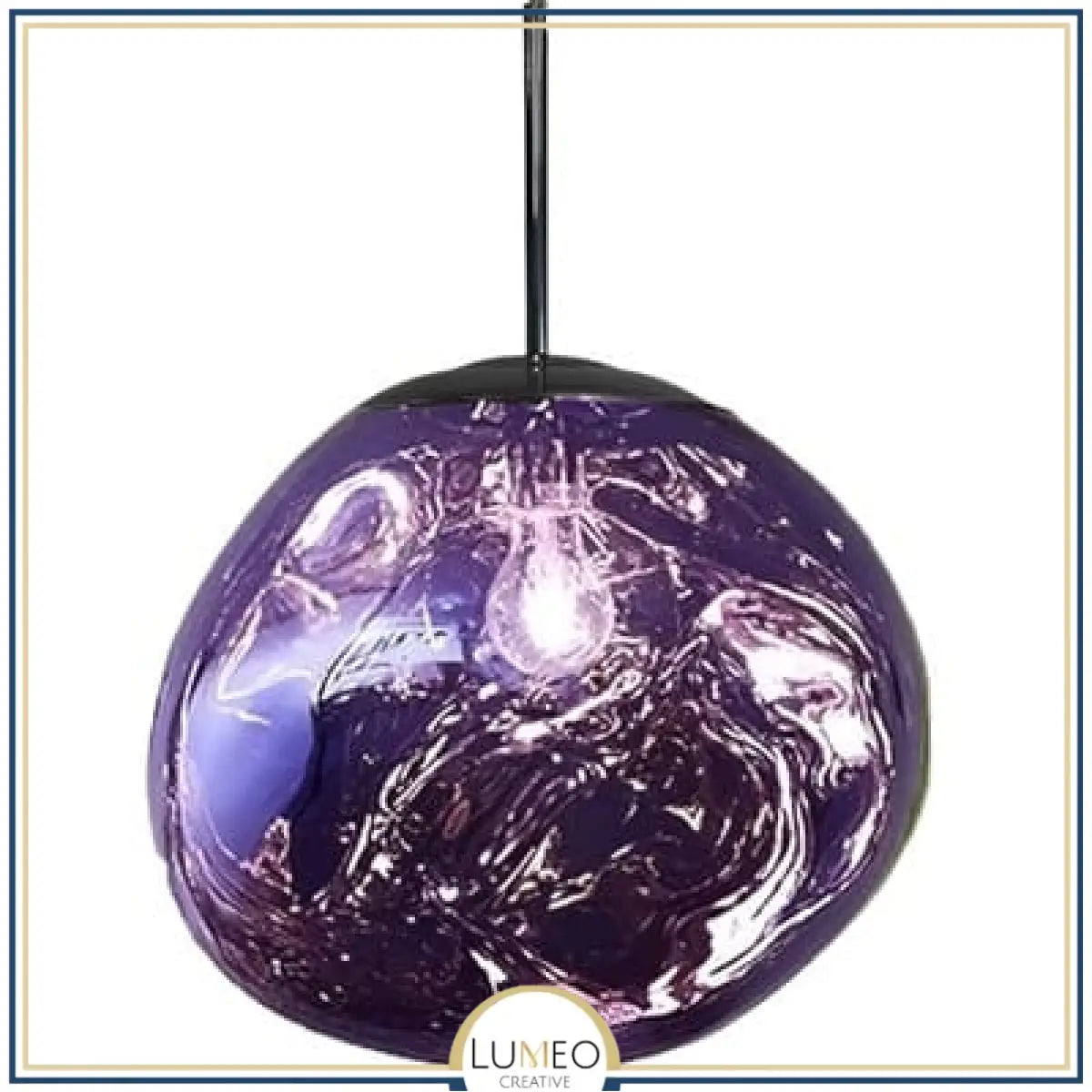 Abat jour | Suspension en verre soufflé style boule de lave Création modulable