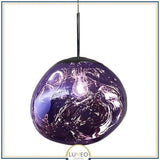 Abat jour | Suspension en verre soufflé style boule de lave Création modulable