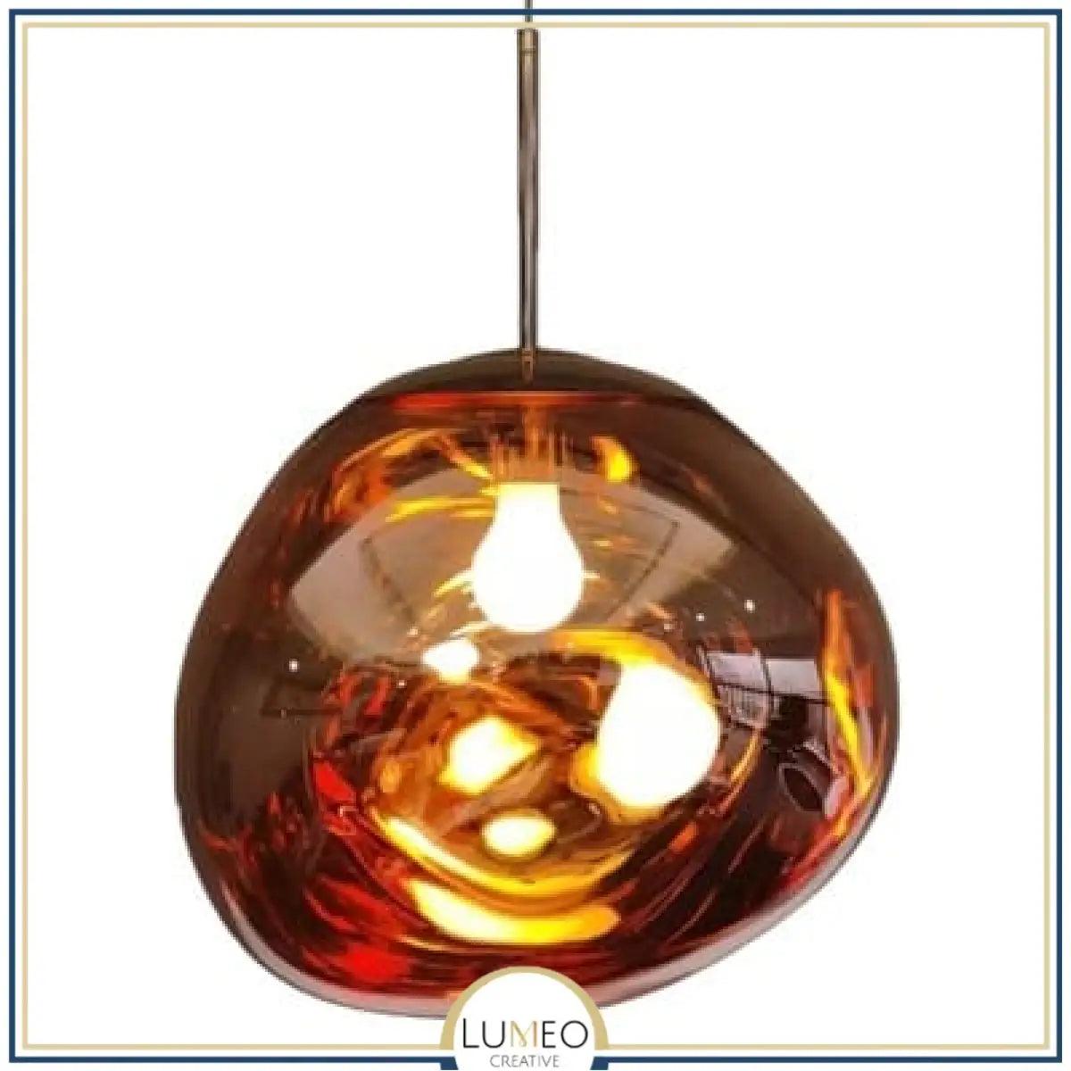 Abat jour | Suspension en verre soufflé style boule de lave Création modulable