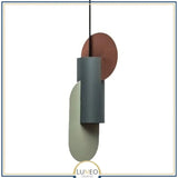 Abat jour | Suspension géométrique tricolore au design sculptural B / 1.5 m