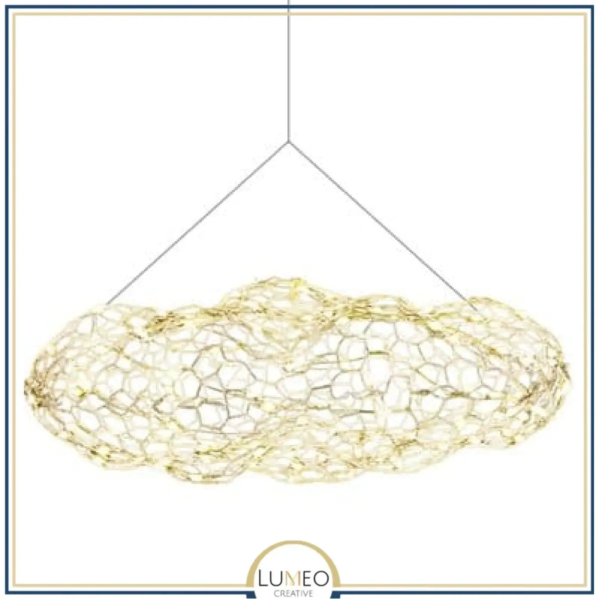 Abat jour | Suspension nuage métallique Légèreté et élégance lumineuse 100 cm / 5 m