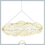 Abat jour | Suspension nuage métallique Légèreté et élégance lumineuse 100 cm / 5 m