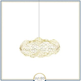 Abat jour | Suspension nuage métallique Légèreté et élégance lumineuse 45 cm / 5 m