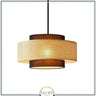 Abat jour | Suspension ronde en rotin tressé style bohème 40 cm / Marron / 1.2 m