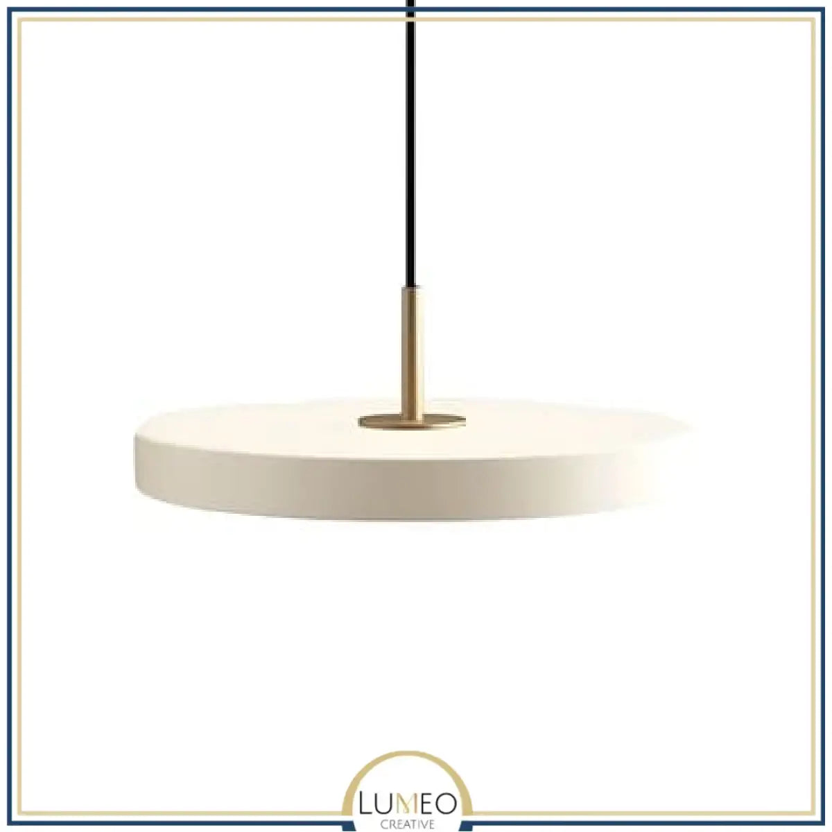 Abat jour | Suspension ronde minimaliste au style nordique Luminaire suspendu à LED 30 cm / Blanc / 1.5 m