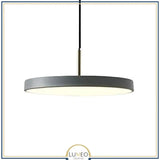 Abat jour | Suspension ronde minimaliste au style nordique Luminaire suspendu à LED 30 cm / Gris / 1.5 m