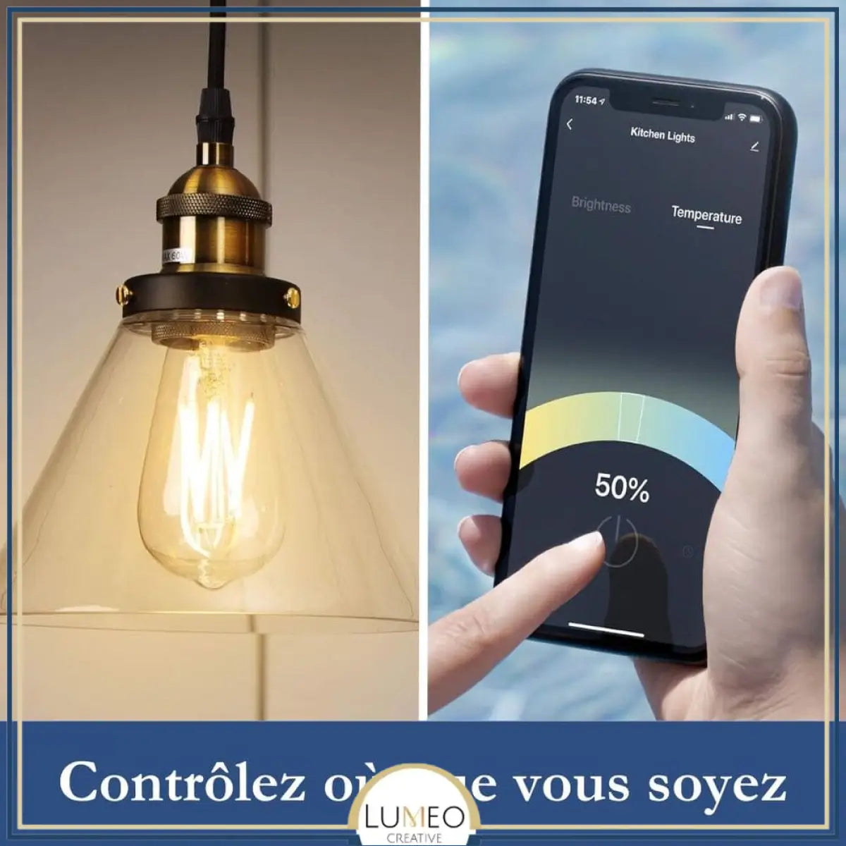 Ampoule E27 LED 60W Dimmable connectée 