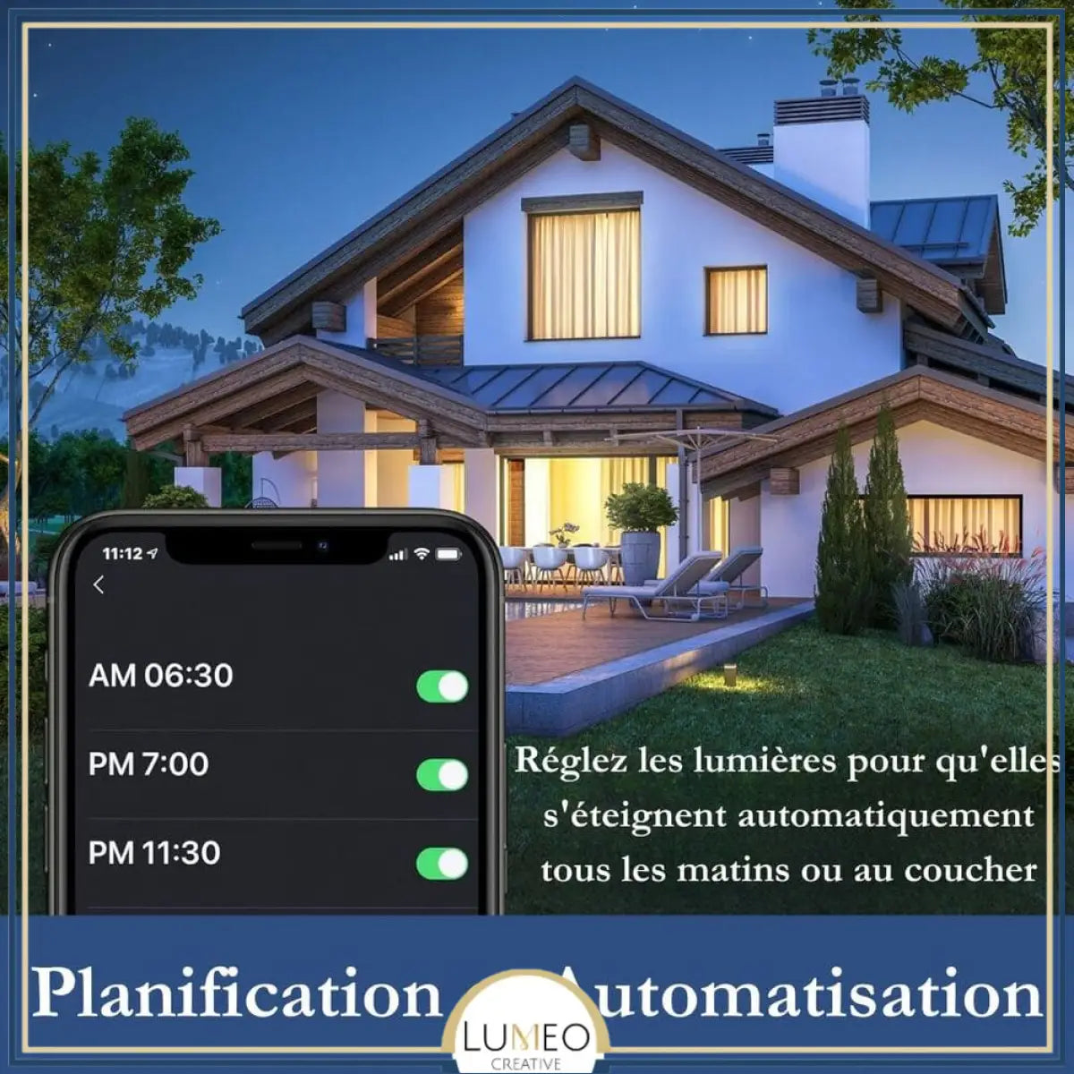 Ampoule LED intelligente Wifi E27 / 7W Dimmable