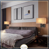 Applique murale avec liseuse LED | Luminaire de chevet chic et élégant