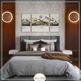 Applique murale bois cercle lumineux | Design chic et naturel