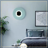 Applique murale circulaire éclipse| Luminaire mural multicolore au style artistique et sculptural