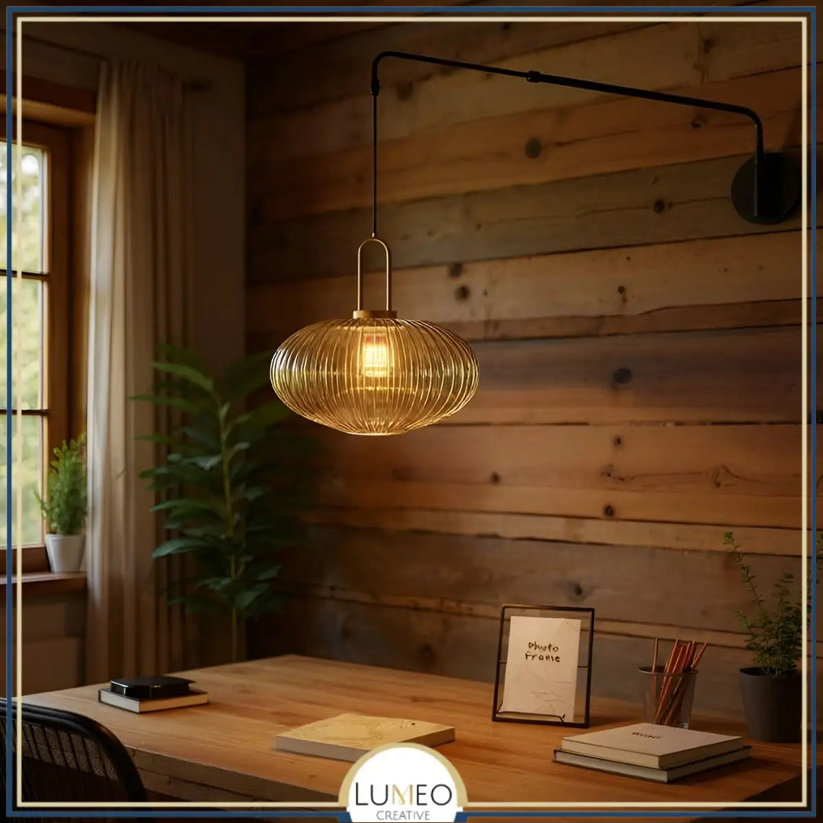 Lampadaire mural déporté