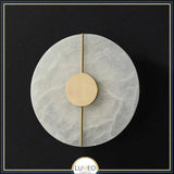 Applique murale en marbre naturel | Minimalisme sculptural & lumière indirecte