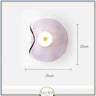Applique murale en verre artistique | Luminaire décoratif au design organique et lumineux Violet clair / Blanc chaud