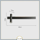 Applique murale orientable minimaliste | Liseuse LED en finition or ou noire