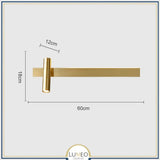Applique murale orientable minimaliste | Liseuse LED en finition or ou noire