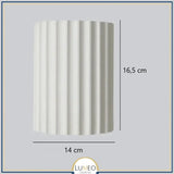 Applique murale rainurée | Éclairage mural moderne et texturé Blanc