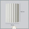 Applique murale rainurée | Éclairage mural moderne et texturé Blanc