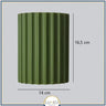 Applique murale rainurée | Éclairage mural moderne et texturé Vert