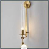 Applique murale rétro chic en verre rainuré | Luminaire mural vintage et sophistiqué