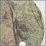 Applique murale ronde en pierre verte naturelle