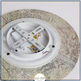 Applique murale ronde en pierre verte naturelle