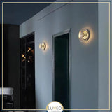 Applique murale ronde en verre | Lampe murale à LED
