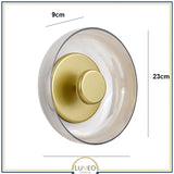 Applique murale ronde en verre | Lampe murale à LED