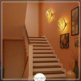 applique murale escalier en verre teinté