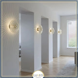 applique murale verre transparent couloir