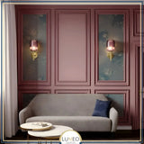 applique murale terracotta , style rétro chic