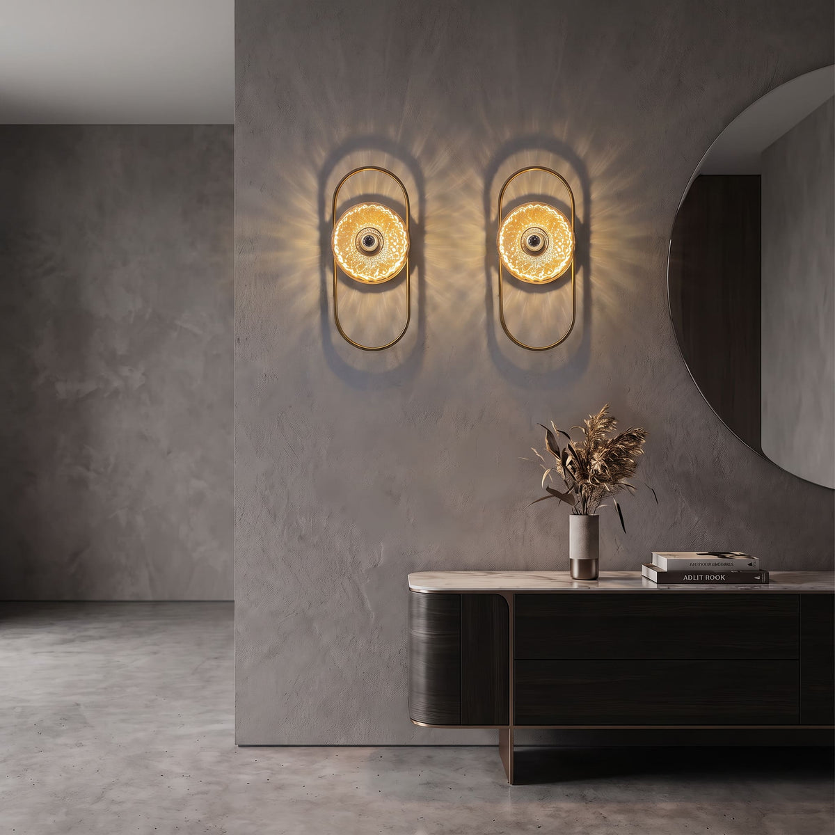 Applique murale ovale en verre vintage – Collection CRISTALI SIGNATURE