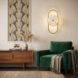 Applique murale ovale en verre vintage – Collection CRISTALI SIGNATURE