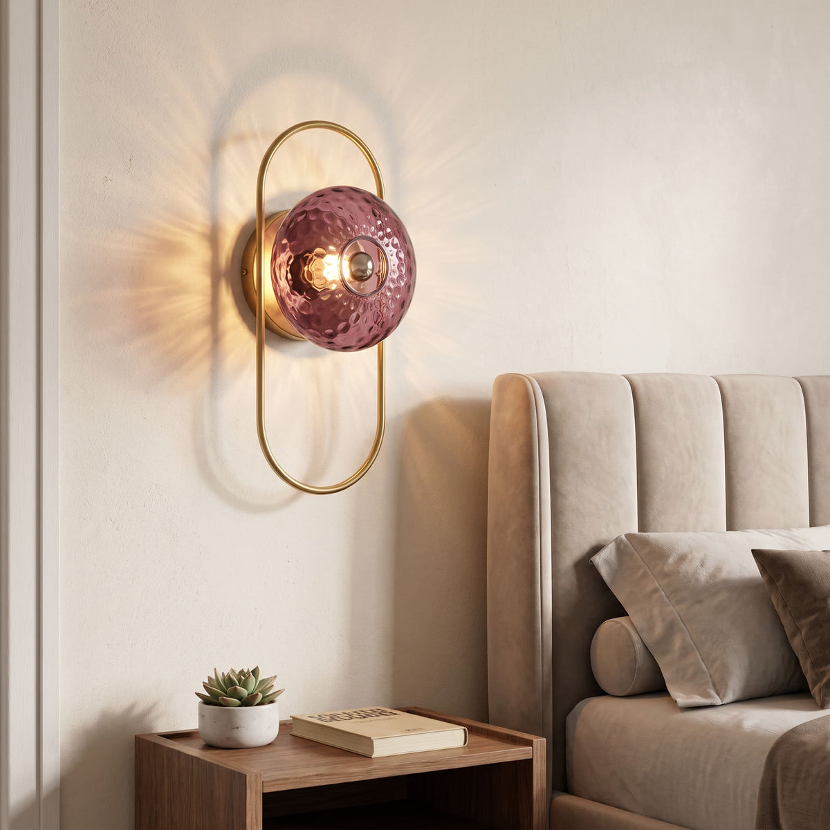 Applique murale ovale en verre vintage – Collection CRISTALI SIGNATURE