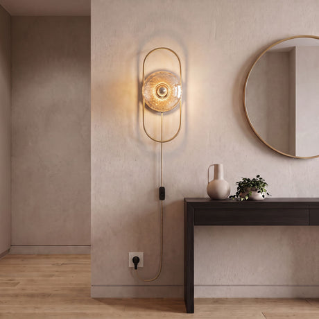Applique murale ovale en verre vintage – Collection CRISTALI SIGNATURE