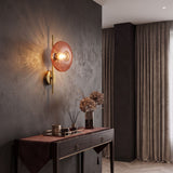 Applique murale sur tige dorée en verre vintage – Collection CRISTALI SIGNATURE