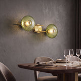 Applique murale sur tige dorée en verre vintage – Collection CRISTALI SIGNATURE