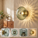 Applique murale ronde en verre vintage - Collection CRISTALI SIGNATURE
