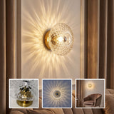 Applique murale ronde en verre vintage - Collection CRISTALI SIGNATURE