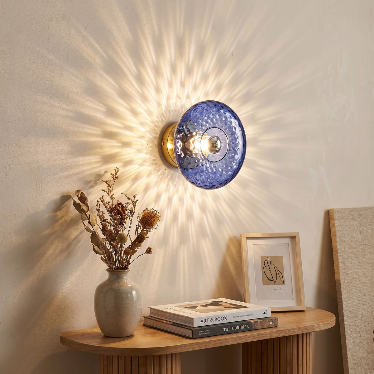 Applique murale ronde en verre vintage - Collection CRISTALI SIGNATURE