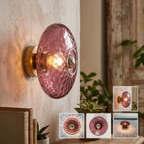 Applique murale ronde en verre vintage - Collection CRISTALI SIGNATURE