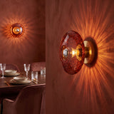 Applique murale ronde en verre vintage - Collection CRISTALI SIGNATURE
