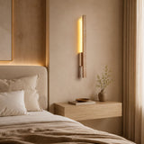 Applique murale LED en travertin | Luminaire design pierre naturelle TOTEM