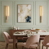 Applique murale LED en travertin | Luminaire design pierre naturelle TOTEM