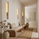 Applique murale LED en travertin | Luminaire design pierre naturelle TOTEM