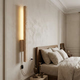 Applique murale LED en travertin | Luminaire design pierre naturelle TOTEM